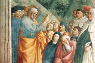 Apostle Peter preaching