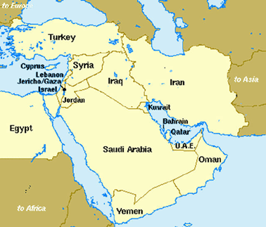 middle east map